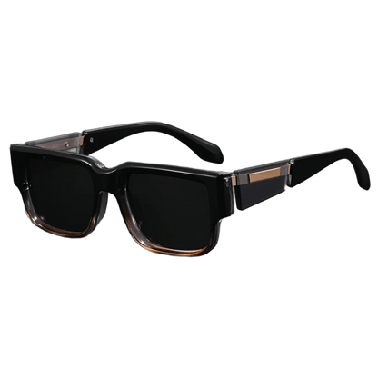 Men's Punk Style Sunglasses – Rectangular, Thick Frame