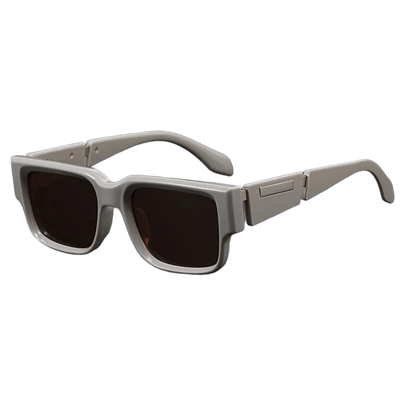 Men's Punk Style Sunglasses – Rectangular, Thick Frame