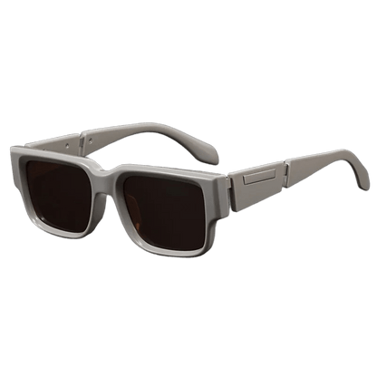 Men's Punk Style Sunglasses – Rectangular, Thick Frame