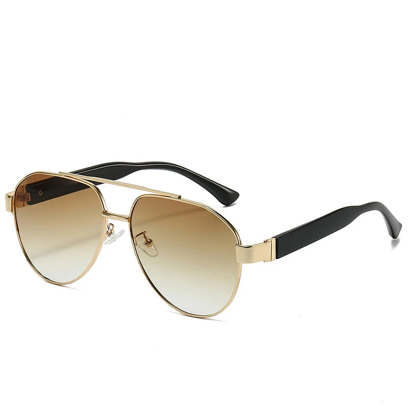 Vintage Double Bridge Pilot Sunglasses