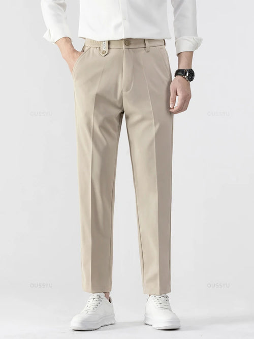 Men's Formal Trousers with Elasticated Waist