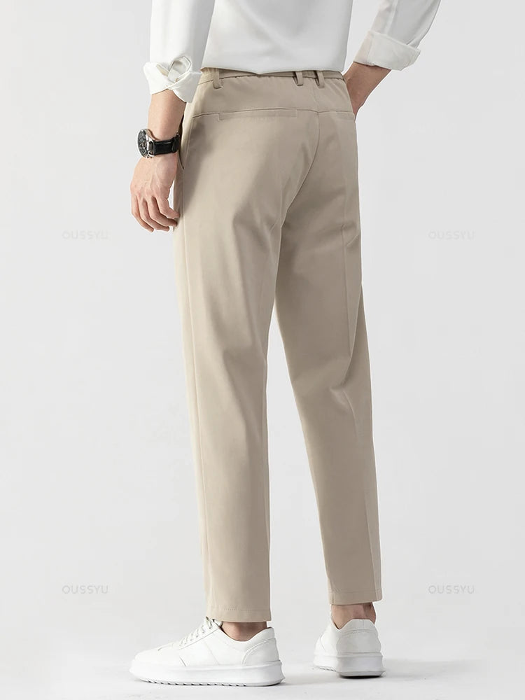 Men's Formal Trousers with Elasticated Waist