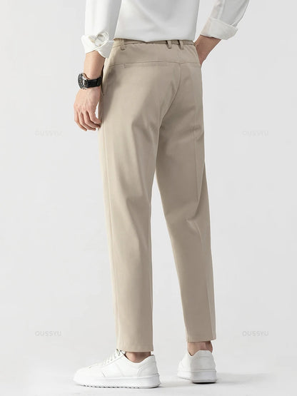 Men's Formal Trousers with Elasticated Waist
