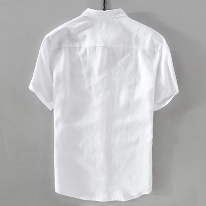 Men’s Casual Pure Linen Shirt