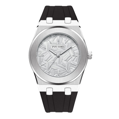 Classic Men's Casual Quartz Watch - Waterproof with Silicone Strap