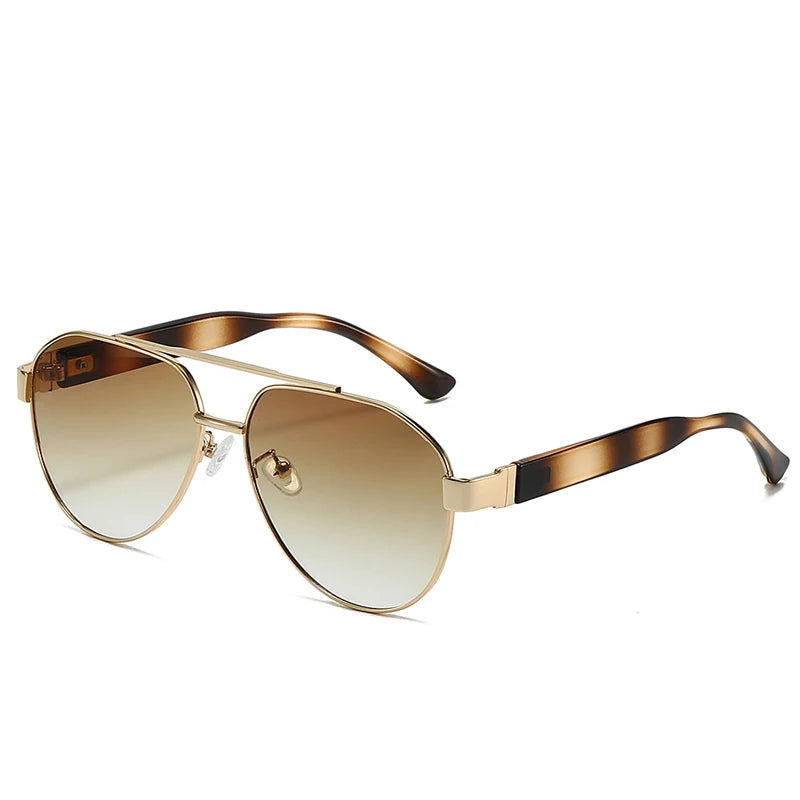 Vintage Double Bridge Pilot Sunglasses