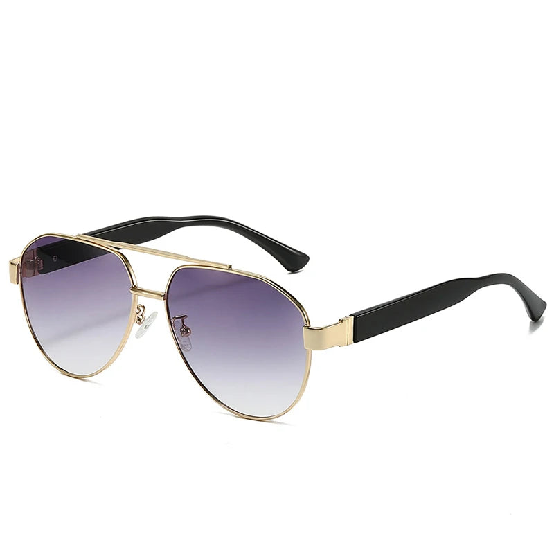 Vintage Double Bridge Pilot Sunglasses